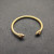 David Yurman 5mm Gold Colorful Enamel Cuff Bracelet, Fits Wrist Size 16cm - 20cm