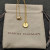 David Yurman Silver Diamond Letter I Round Pendant Necklace, Length 42cm + 3cm + 3cm