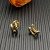 David Yurman Gold 13.5mm Double Hoop Embrace Earrings