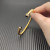 David Yurman 6mm Gold Black Diamond Cable Cuff Bracelet