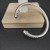 David Yurman 5mm Gold and Silver Cable Cuff Bracelet with Smooth Round End Caps