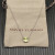 David Yurman Silver 8mm Four-Prong Green Diamond Necklace Adjustable 42+3+3cm