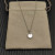 David Yurman Sterling Silver 17.8mm Round Pav&Atilde;&copy; Mother of Pearl Necklace
