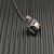David Yurman Sterling Silver 11mm Four-Prong Green Diamond Necklace