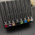 David Yurman Sterling Silver 11mm Four-Prong Purple Diamond Necklace