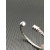 David Yurman Silver 4mm Three-Row Double End Cuff Bracelet