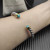 David Yurman 6mm Gold and Silver Turquoise Cable Cuff Bracelet