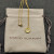 David Yurman Gold Diamond Initial M Disc Pendant Necklace