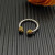 David Yurman 2.3mm Gold and Silver Renaissance Green Diamond Pav&Atilde;&copy; Ring