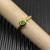 David Yurman Gold 2.8mm Petite Cable Green Pav&Atilde;&copy; Diamond Ring