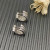 David Yurman Gold and Silver Pav&Atilde;&copy; 14mm Huggie Hoop Earrings