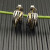 David Yurman 19.5mm Gold and Silver Shrimp Hoop Earrings
