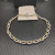 David Yurman Gold and Silver Cable Blue Sapphire Necklace 50cm