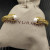 David Yurman 7mm Gold-Tone Cable Cuff Bracelet 5-Row Pav&Atilde;&copy; with Pearls