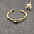 David Yurman 4mm Gold-Tone Square Diamond Cable White Agate Bracelet, Fits Wrist Sizes 15&acirc;20cm