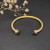 David Yurman Gold Tone 5mm Purple Diamond Cuff Bracelet
