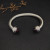 David Yurman 7mm Cable Bracelet with Red Pav&Atilde;&copy; End Caps