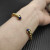 David Yurman 6mm Gold Lapis Lazuli Cable Cuff Bracelet