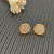 David Yurman Gold 13.6mm Pav&Atilde;&copy; Diamond Button Stud Earrings