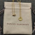 David Yurman Silver Diamond Letter W Round Pendant Necklace, Length 42cm + 3cm + 3cm