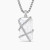 David Yurman White Crystal Bezel Necklace, 3mm Chain, 50+5cm / 60+5cm Adjustable Length