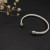 David Yurman 5mm Gemstone Light Green Diamond Station Cuff Bracelet