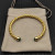 David Yurman 6mm Gold Malachite Cable Cuff Bracelet