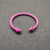 David Yurman 5mm Rose Red Colorful Enamel Cuff Bracelet, Fits Wrist Size 16cm - 20cm