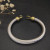 David Yurman Gold Tone 7mm Hook End Cuff Bracelet