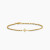 David Yurman 4mm Gold Single Stone Yellow Diamond Bracelet