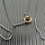 David Yurman Gold and Silver Twisted Cable Double Ring Necklace, 2mm Chain, 45+5cm Adjustable Length