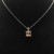 David Yurman Sterling Silver 11mm Four-Prong Champagne Diamond Necklace