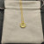 David Yurman Silver Diamond Letter I Round Pendant Necklace, Length 42cm + 3cm + 3cm
