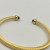 David Yurman 4mm Gold Black Diamond Bangle Bracelet