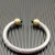David Yurman 7mm Gold Deep Green Diamond Head Gemstone Bracelet, Fits Wrist Sizes 16&acirc;20cm