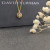 David Yurman Cross Medallion Pendant Necklace Gold