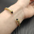 David Yurman 4mm Gold Black Diamond Bangle Bracelet
