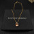 David Yurman Gold 11mm Four-Prong Champagne Diamond Necklace