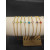 David Yurman 4mm Gold Single Stone Red Diamond Bracelet