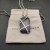 David Yurman Purple Crystal Bezel Necklace, 3mm Chain, 50+5cm / 60+5cm Adjustable Length