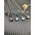 David Yurman 11mm Hexagonal Blue Crystal Pendant Necklace