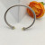 David Yurman 4mm Sterling Silver Yellow Diamond Bangle Bracelet