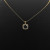 David Yurman Gold Square Black Diamond Pendant Necklace, 1.5mm Chain, Length 45cm + 5cm