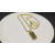 David Yurman Gold Tone Pav&Atilde;&copy; Black Diamond Tag Necklace