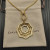 David Yurman Gold 38mm Serrated Stack Necklace