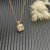 David Yurman Gold Square Champagne Diamond Necklace