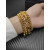 David Yurman Gold-Tone 29mm Multi-Row Chain Bracelet