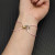 David Yurman Pink Double Ring Nylon Cord Bracelet