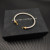 David Yurman 5mm Gold Pav&Atilde;&copy; Hook Head Bracelet