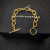 David Yurman Cable Twist Gold Rotating Clasp Bracelet, Length 21cm